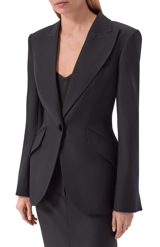 Шерстяной жакет Shervarli JA26-0028 Чёрный  JA26-0028 Фото 3