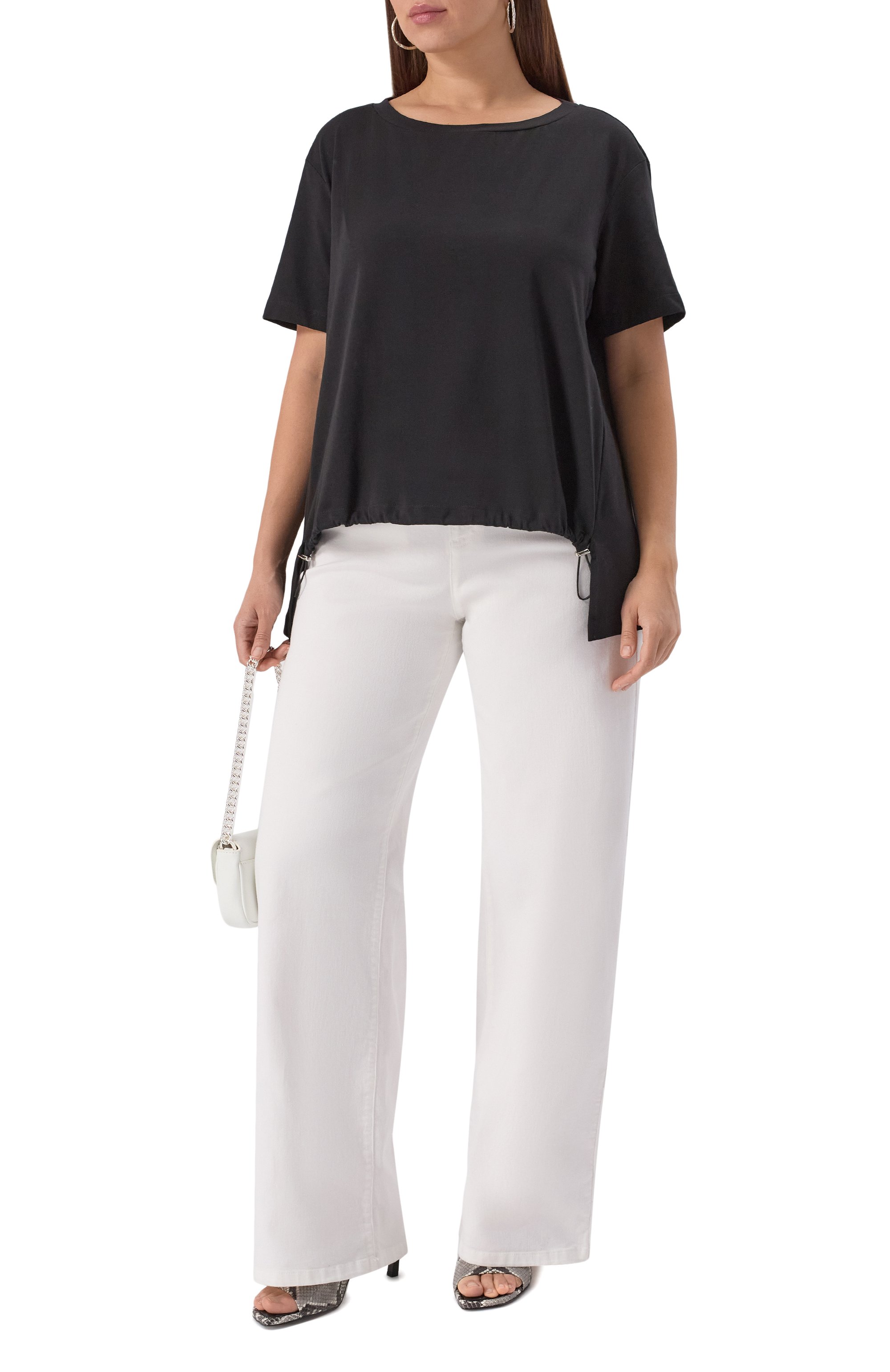 Хлопковая футболка PERSONA BY MARINA RINALDI, арт. GIRANTE, фото 2