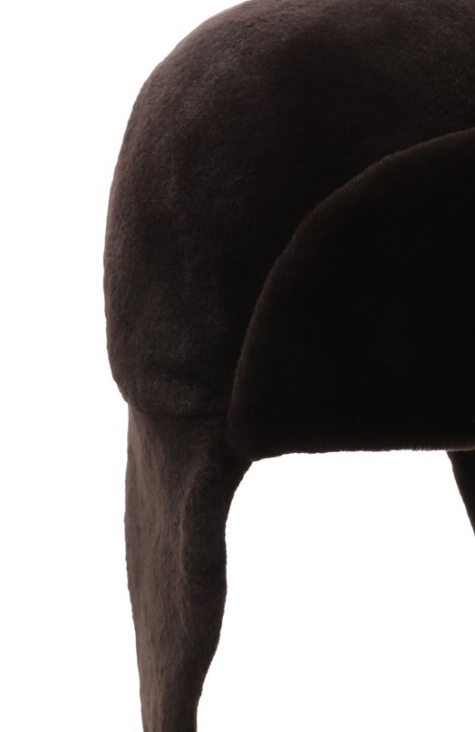 Меховая шапка-ушанка из норки VICTORIA KUSENKOVA 320210004241 Коричневый  320210004241 Фото 3