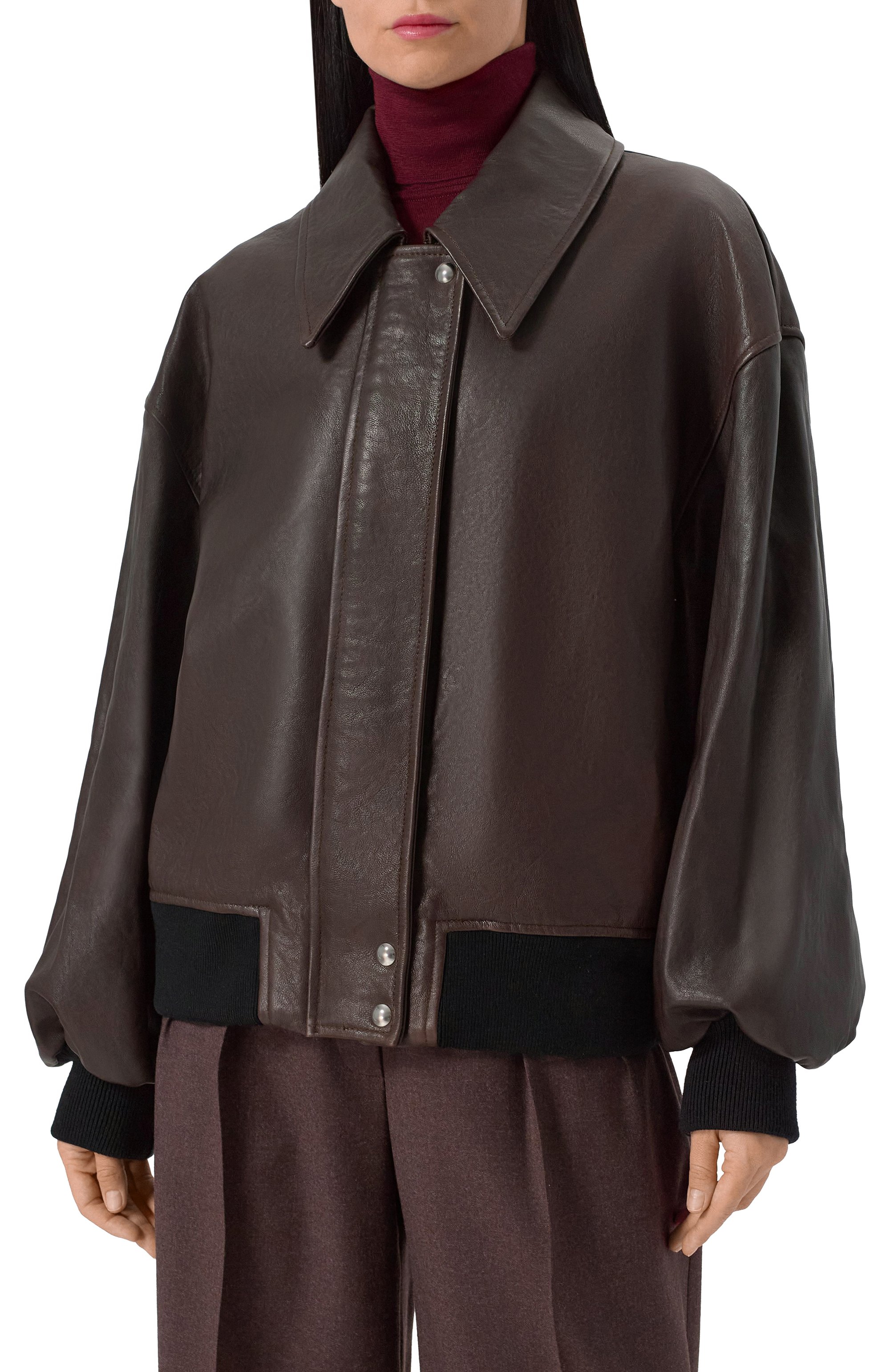 Кожаный бомбер KHAITE, арт. 6166729/L729, фото 3