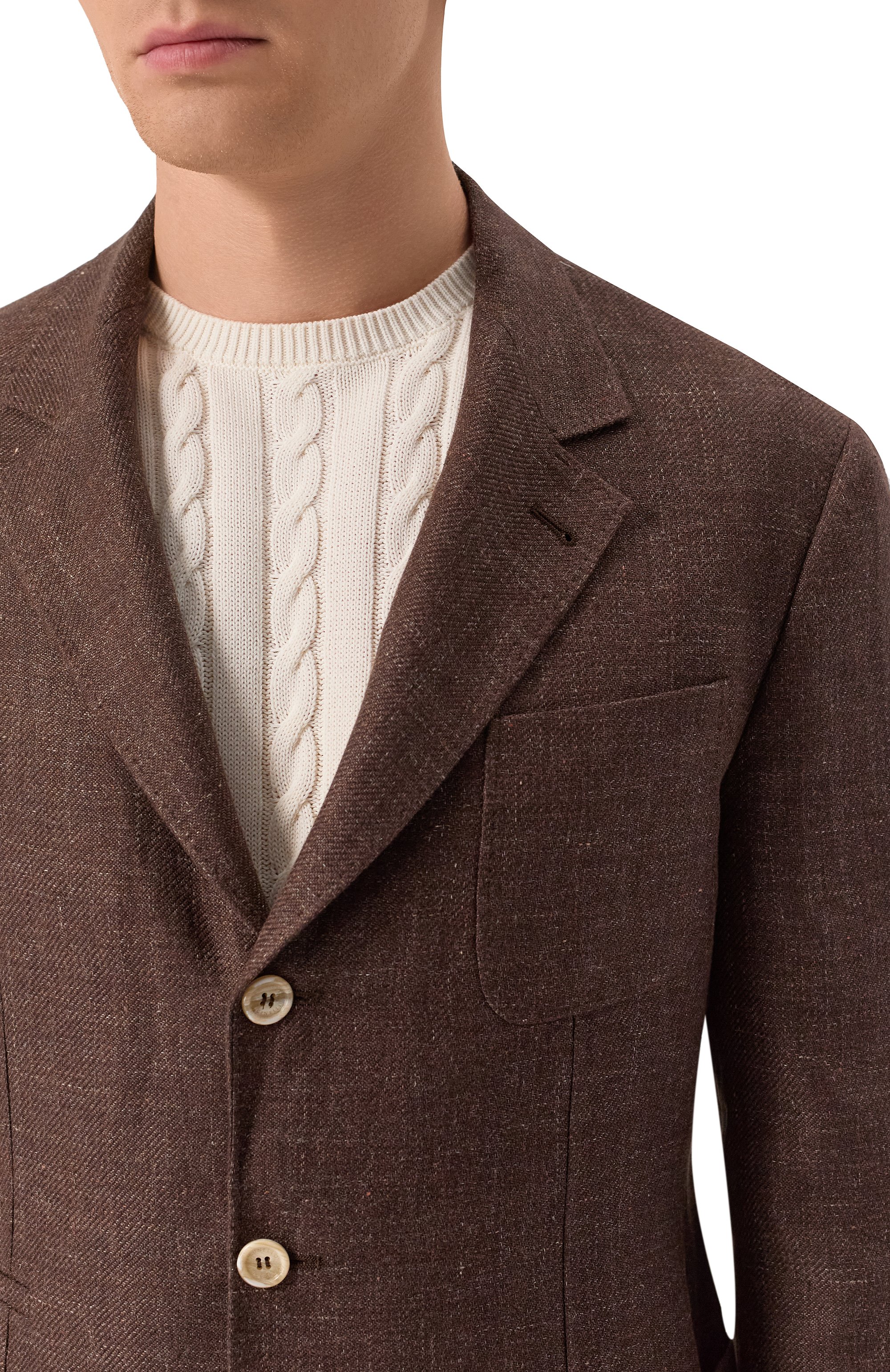 Пиджак изо льна и шерсти BRUNELLO CUCINELLI, арт. MW4827BND, фото 7