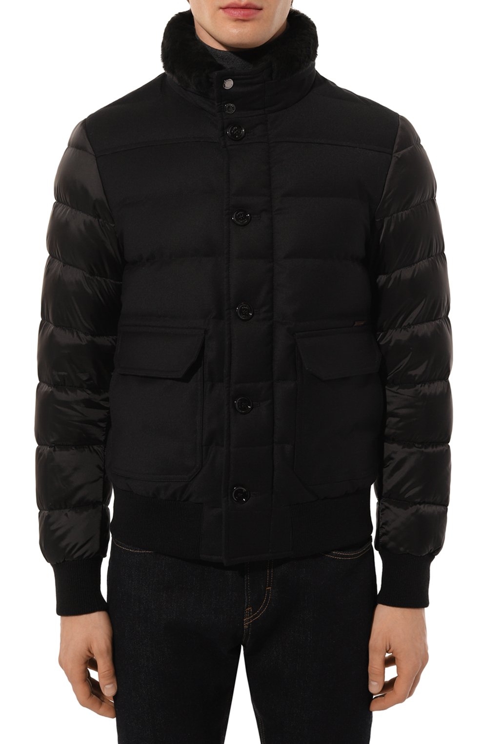 Бомбер fantoni-shl с отделкой из овчины MOORER, арт. FANT0NI/SHL, фото 3