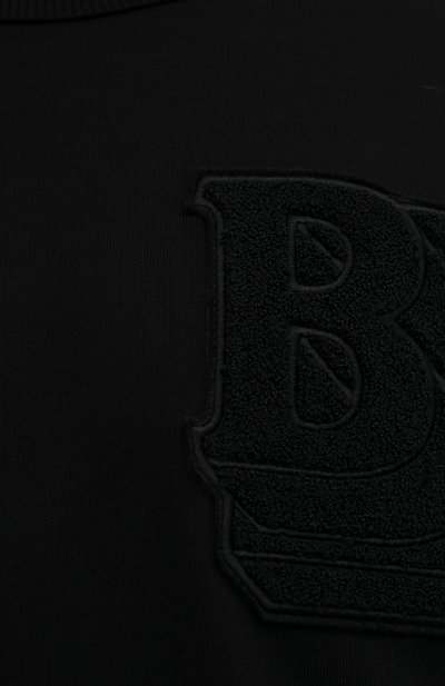 Хлопковый свитшот BURBERRY черного цвета по цене 72200 руб., арт. 8045498, фото 5 Хлопковый свитшот BURBERRY, арт. 8045498, фото 5
