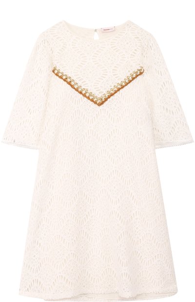 Кружевное мини-платье свободного кроя с металлизированной вышивкой MISSONI, арт. E18.BA.219640, фото 1