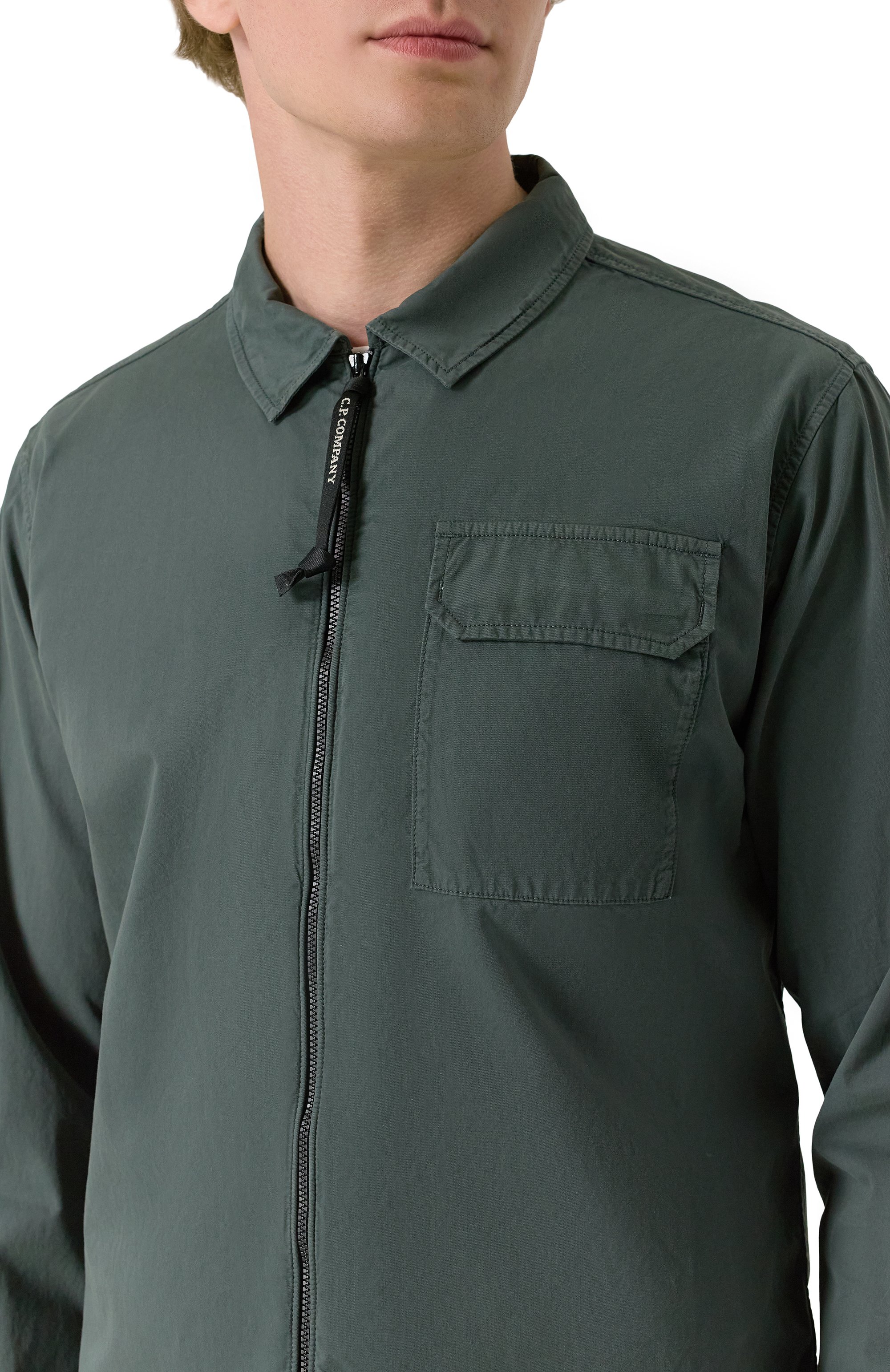 Хлопковая куртка-рубашка C.P. COMPANY, арт. 19CM0S705A110143G, фото 5
