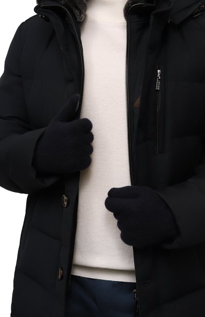 Кашемировые перчатки с кожаной отделкой CORNELIANI, арт. 94Q324-9420576, фото 2