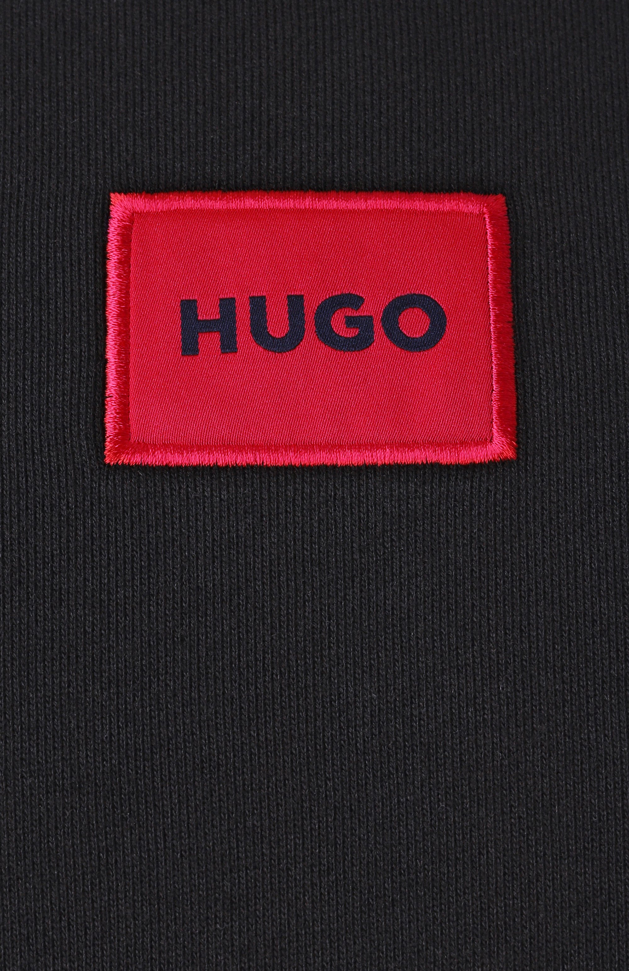 Хлопковый свитшот HUGO черного цвета по цене 12500 руб., арт. 50447964, фото 6 Хлопковый свитшот HUGO, арт. 50447964, фото 6