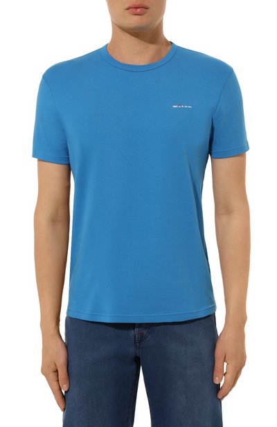 Хлопковая футболка KITON, арт. UNWM008K0228F03, фото 3