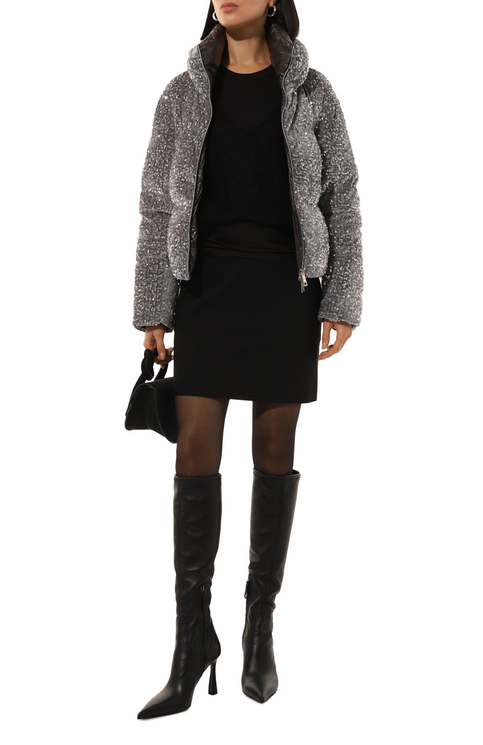 Пуховик с отделкой пайетками HERNO, арт. PI001950D/12623S, фото 2