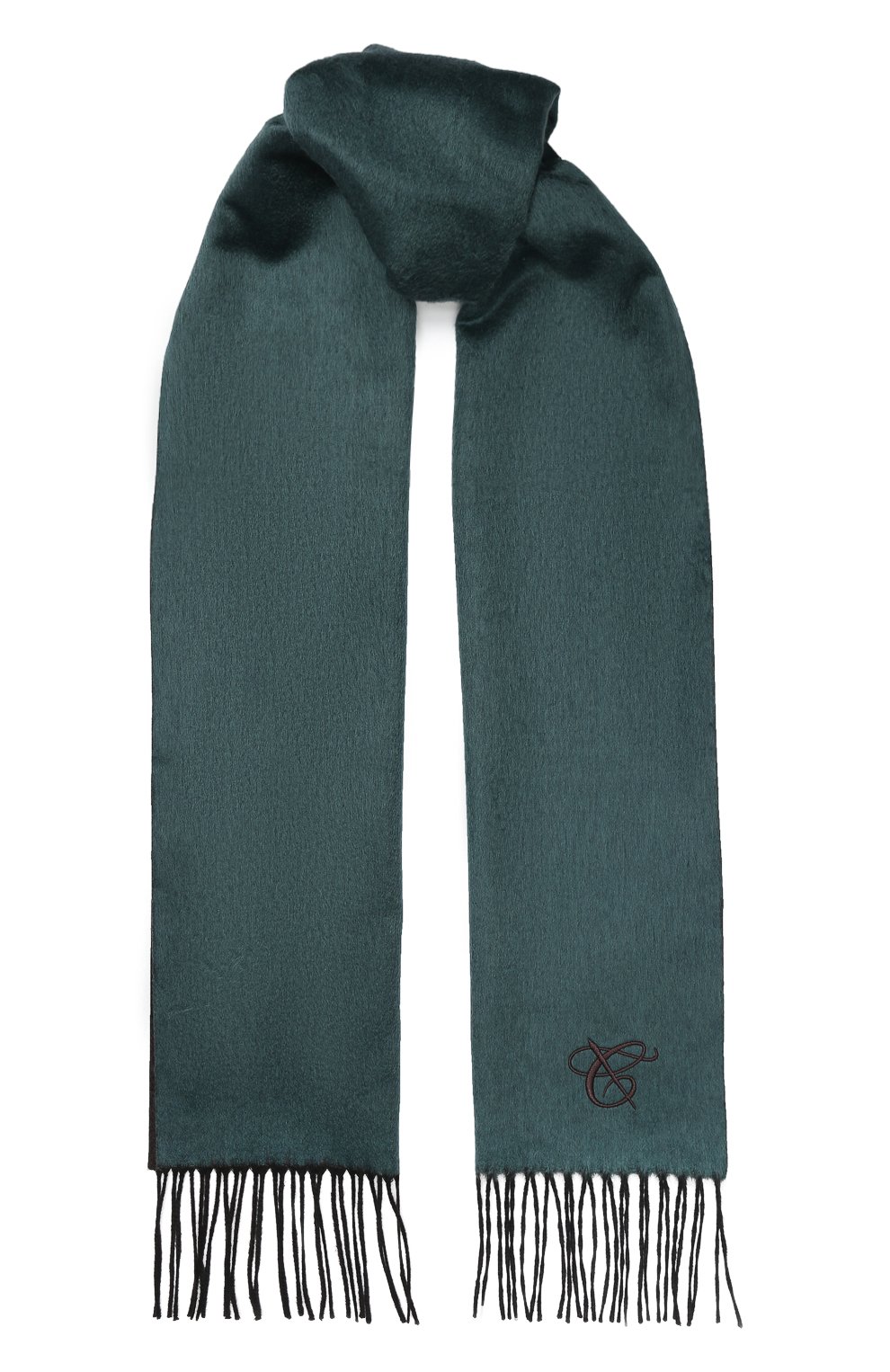 Шарф из смеси шелка и кашемира CANALI зеленого цвета по цене 27700 руб., арт. 06/MF00016, фото 1 Шарф из смеси шелка и кашемира CANALI, арт. 06/MF00016, фото 1