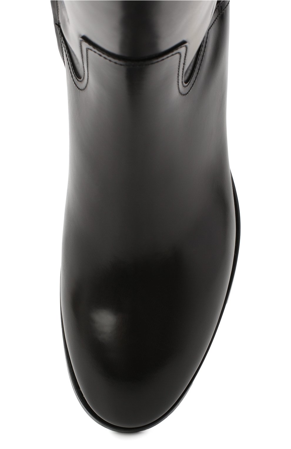 Кожаные сапоги SANTONI черного цвета по цене 164000 руб., арт. WSNH58990BJ2NLESN20, фото 5 Кожаные сапоги SANTONI, арт. WSNH58990BJ2NLESN20, фото 5