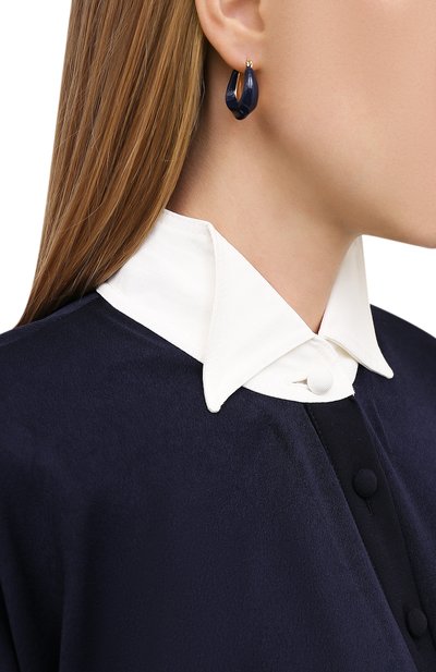 Серьги EXCLAIM черного цвета по цене 7980 руб., арт. 042BL3076E, фото 2 Серьги EXCLAIM, арт. 042BL3076E, фото 2