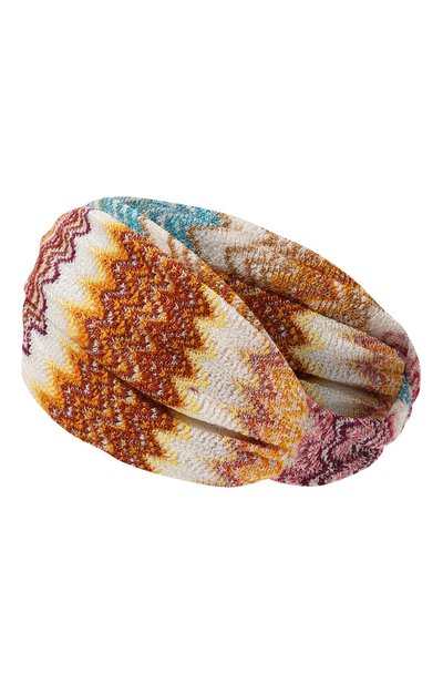 Повязка на голову из вискозы MISSONI разноцветного цвета по цене 24150 руб., арт. FCKSVMD8843, фото 3 Повязка на голову из вискозы MISSONI, арт. FCKSVMD8843, фото 3