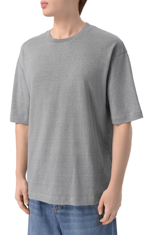 Футболка изо льна и хлопка White Sand 26SU40/657 Серый  26SU40/657 Фото 3