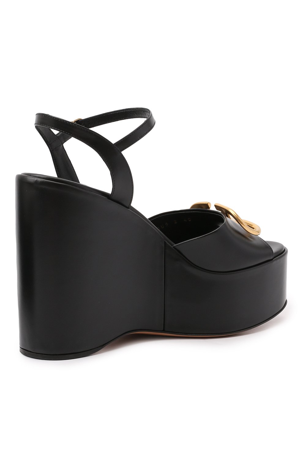 Кожаные босоножки vlogo signature VALENTINO, арт. XW2S0DU9/DSH, фото 5