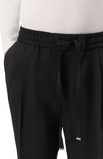 Шерстяные брюки DOLCE & GABBANA черного цвета по цене 98950 руб., арт. GP26FZ/FUBG4, фото 5 Шерстяные брюки DOLCE & GABBANA, арт. GP26FZ/FUBG4, фото 5