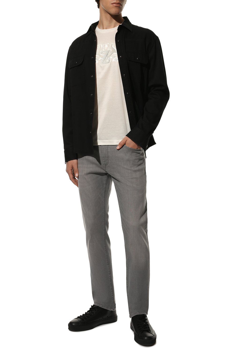 Хлопковая футболка ZILLI, арт. MEX-NT320-NELI1/MC01, фото 2