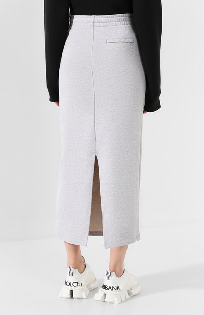Хлопковая юбка ALEXANDERWANG.T серого цвета по цене 34750 руб., арт. 4CC2195001, фото 4 Хлопковая юбка ALEXANDERWANG.T, арт. 4CC2195001, фото 4