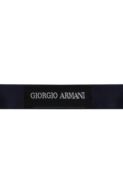 Бархатный галстук-бабочка GIORGIO ARMANI темно-синего цвета по цене 17400 руб., арт. 360091/1A997, фото 4 Бархатный галстук-бабочка GIORGIO ARMANI, арт. 360091/1A997, фото 4