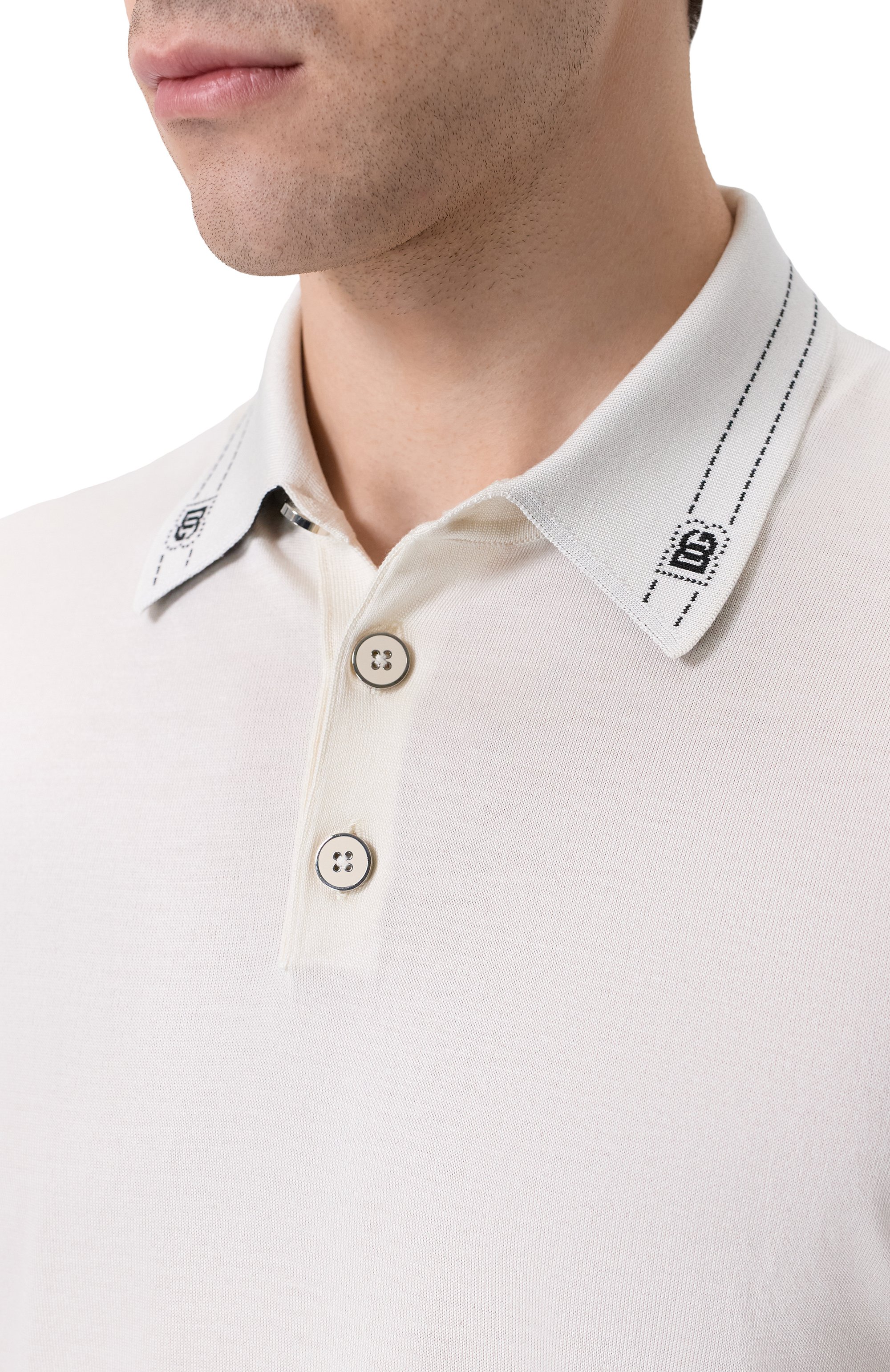 Шелковое поло DOLCE & GABBANA, арт. GXZ02T/JBS0I, фото 5