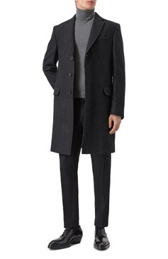 Мужской пальто из шерсти и шелка ZEGNA темно-серого цвета, арт. 4GJ3G0/897700A8 | Фото 2 (Материал сплава: Проставлено; Материал подклада: Вискоза; Драгоценные камни: Проставлено; Рукава: Длинные; Материал внешний: Шерсть; Длина (верхняя одежда): До середины бедра; 1-2-бортные: Однобортные; Стили: Кэжуэл, Классический; Мужское Кросс-КТ: пальто-верхняя одежда)