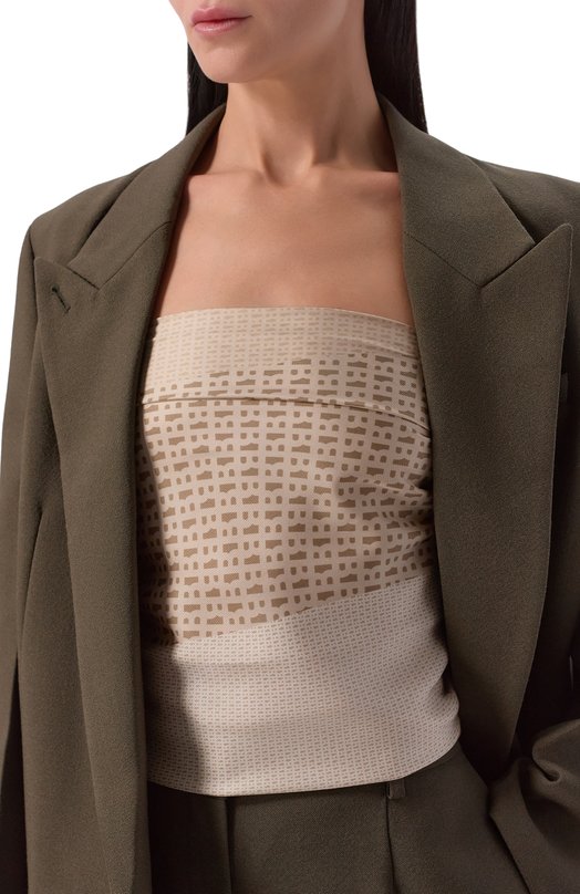 Шелковый платок BOSS 50536118 Бежевый  50536118 Фото 2