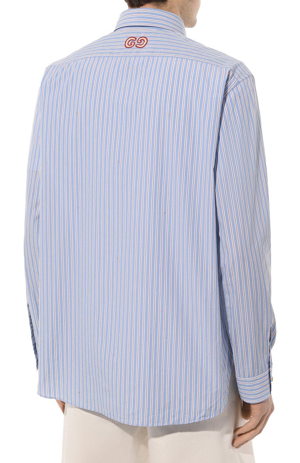 Хлопковая рубашка GUCCI, арт. 568298 ZABYZ, фото 4