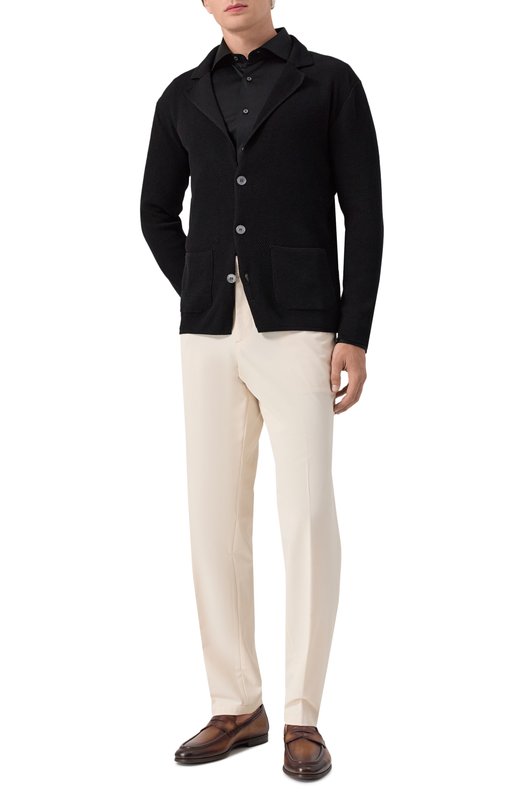 Хлопковая сорочка MVST SLIM/GABRIELLE/R0UND/1628-JERSEY (INTERL0CK) Чёрный  SLIM/GABRIELLE/R0UND/1628-JERSEY (INTERL0CK) Фото 2