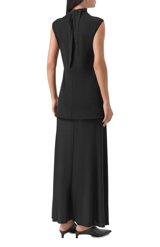 Платье из вискозы Jil Sander J04CT0107/J65016 Чёрный  J04CT0107/J65016 Фото 4