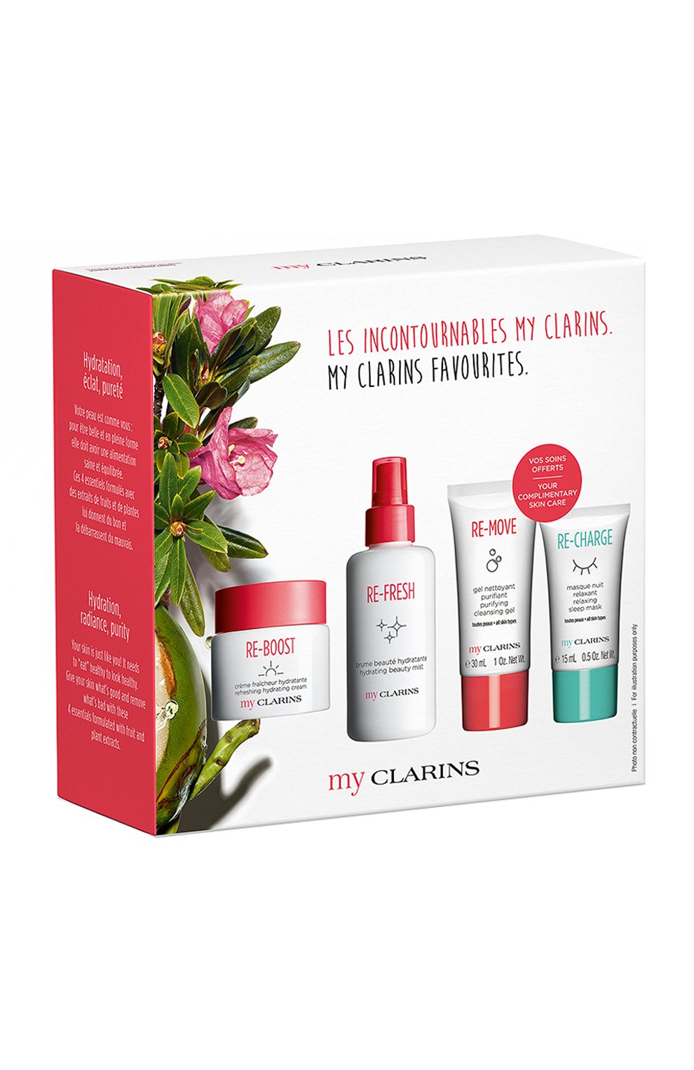 Набор средств ухода для молодой кожи my clarins (100+50+30+15ml) CLARINS бесцветного цвета по цене 3500 руб., арт. 80072409, фото 1 Набор средств ухода для молодой кожи my clarins (100+50+30+15ml) CLARINS, арт. 80072409, фото 1