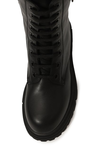 Кожаные ботинки DIRK BIKKEMBERGS черного цвета по цене 27000 руб., арт. K4A5-21590-1251999/30-34, фото 4 Кожаные ботинки DIRK BIKKEMBERGS, арт. K4A5-21590-1251999/30-34, фото 4