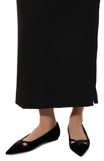 Текстильные балетки morgana RENE CAOVILLA, арт. C11899-010/VL01, фото 3