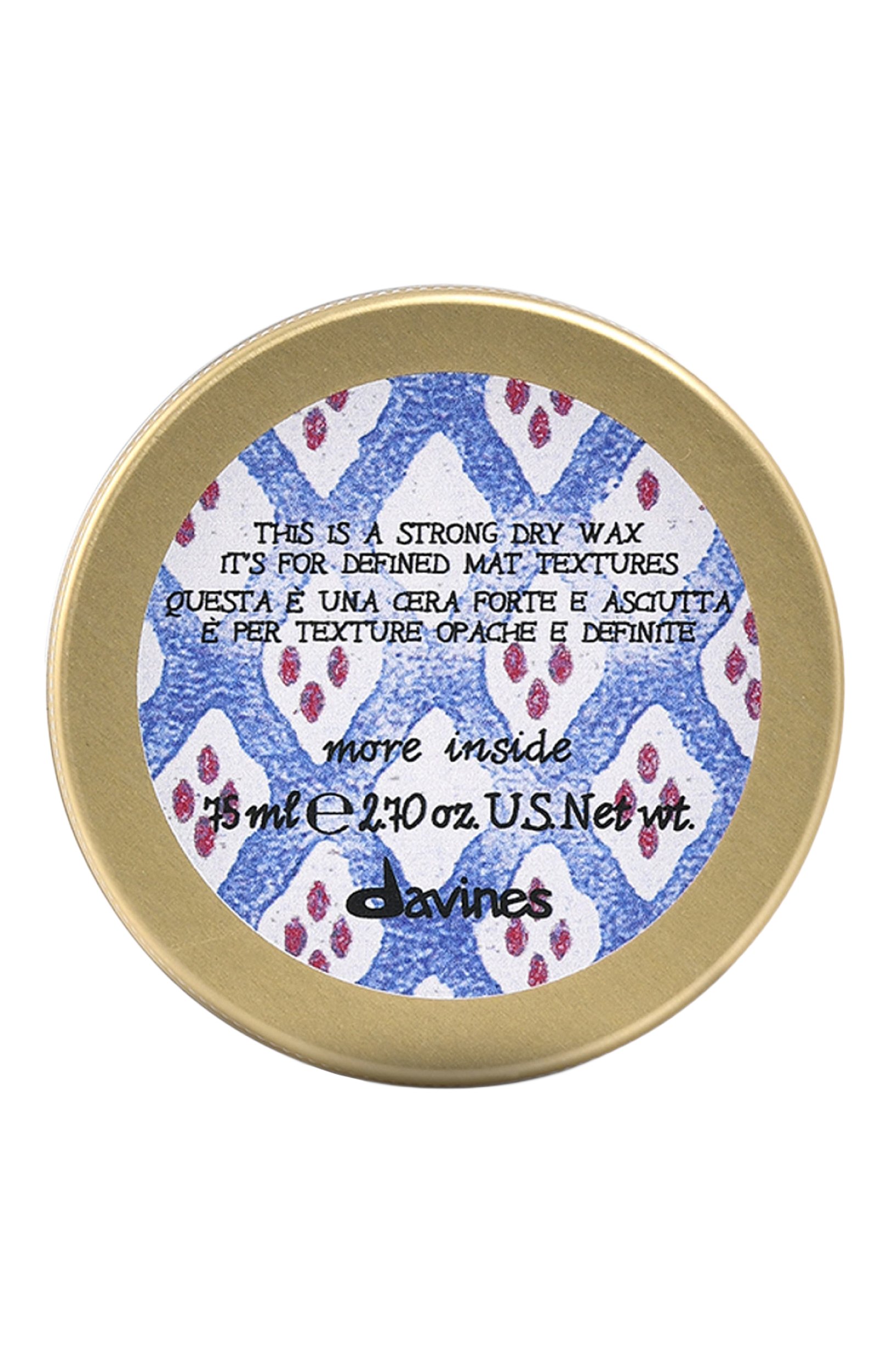 Сухой воск more inside для текстурных матовых акцентов (75ml) DAVINES, арт. 87067, фото 1
