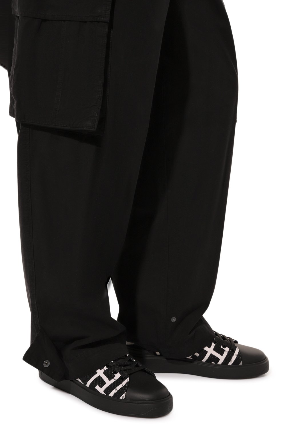 Текстильные кеды b-court BALMAIN, арт. XM0VI288TJXH, фото 3