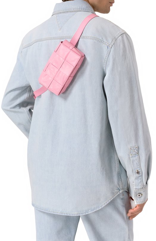 Поясная сумка Cassette Bottega Veneta 651053/VCQ72 Розовый  651053/VCQ72 Фото 2