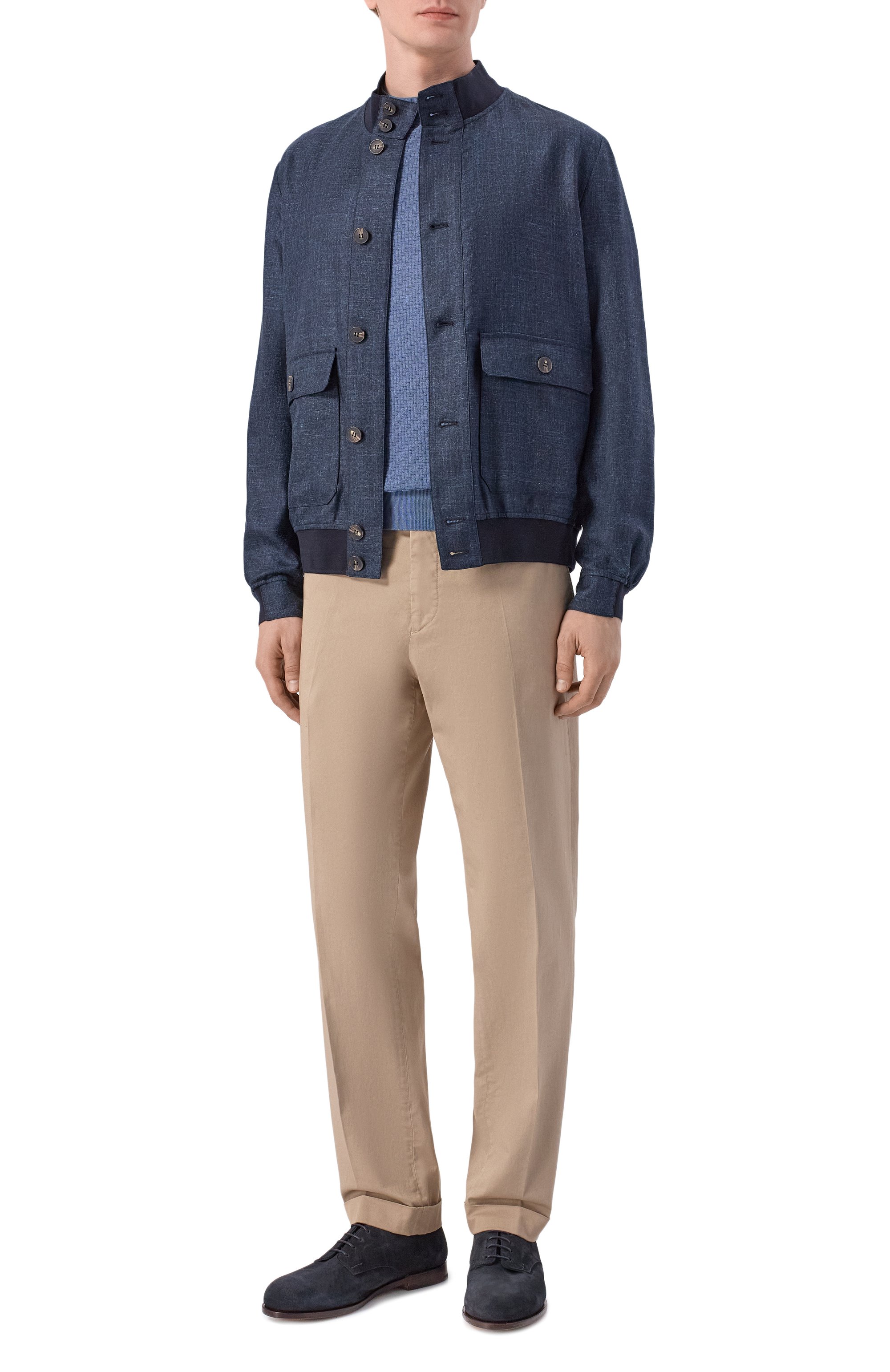 Бомбер из шерсти и шелка ANDREA CAMPAGNA, арт. 832248/AC/0025003, фото 2