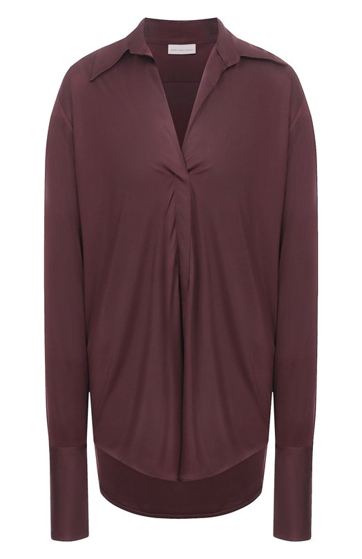 Блузка из вискозы Dries Van Noten 252-011155-2617 Бордовый 252-011155-2617