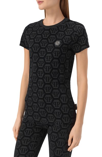 Хлопковая футболка PHILIPP PLEIN, арт. SAFC WTK3841 PJY002N, фото 3