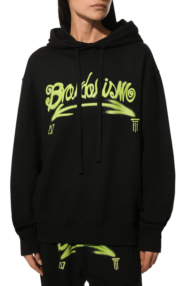 Хлопковое худи DIEGO VENTURINO, арт. FW22-DV FLH BRNDSM_WMN, фото 3