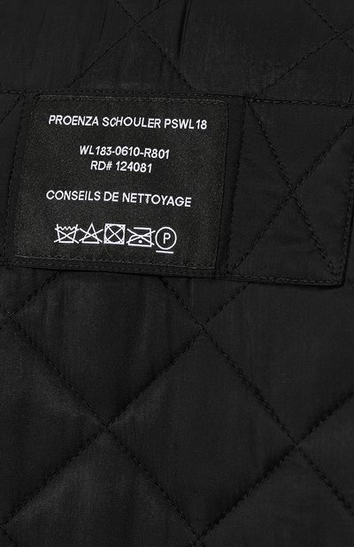 Стеганая куртка из вискозы PROENZA SCHOULER черного цвета по цене 52050 руб., арт. WL1832096-BY104S, фото 5 Стеганая куртка из вискозы PROENZA SCHOULER, арт. WL1832096-BY104S, фото 5