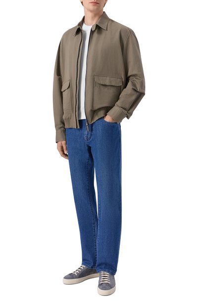 Хлопковая футболка CORNELIANI белого цвета по цене 20800 руб., арт. 28G571/2A25003, фото 2 Хлопковая футболка CORNELIANI, арт. 28G571/2A25003, фото 2