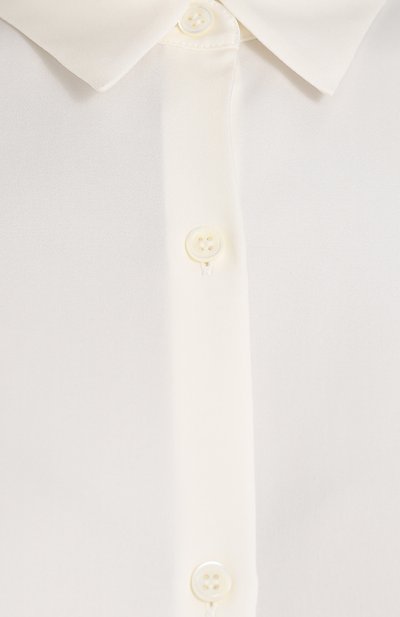 Приталенная шелковая блуза THEORY белого цвета по цене 21400 руб., арт. F0002514, фото 5 Приталенная шелковая блуза THEORY, арт. F0002514, фото 5