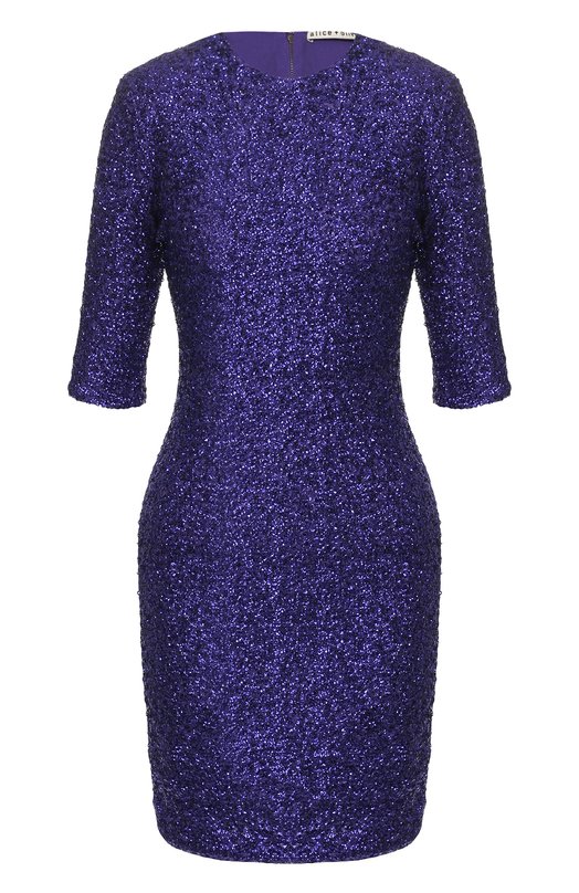 

Платье с пайетками Alice + Olivia, Фиолетовый