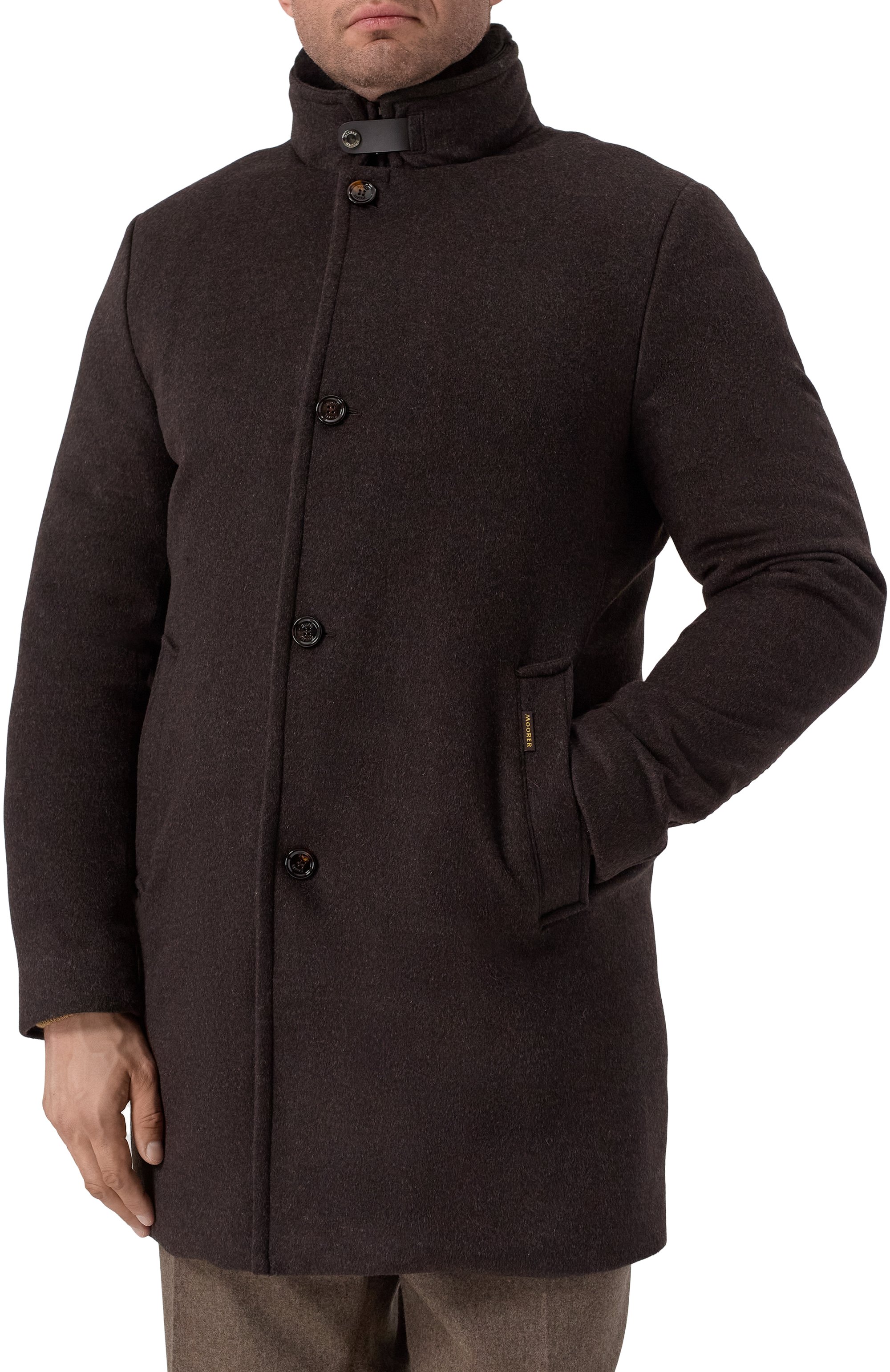 Пальто bond-fur с воротником из овчины MOORER, арт. B0ND/FUR-LE, фото 3