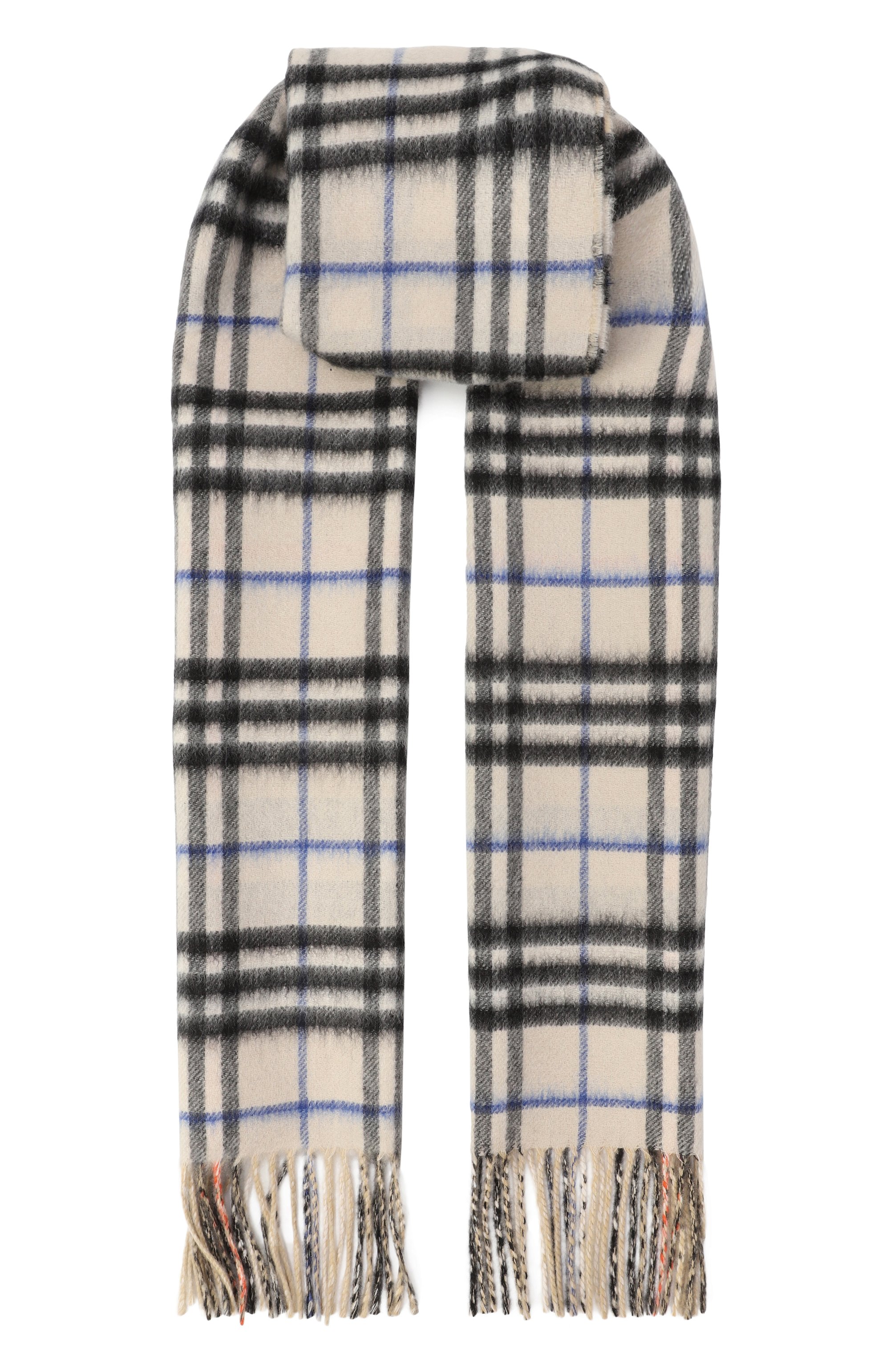 Двусторонний шарф BURBERRY серого цвета по цене 84700 руб., арт. 8090952, фото 1 Двусторонний шарф BURBERRY, арт. 8090952, фото 1