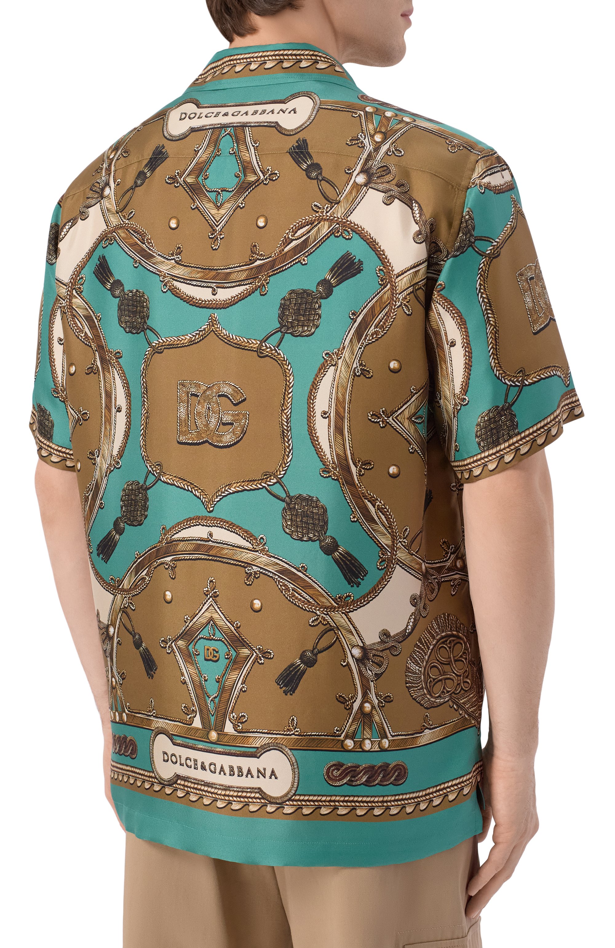Шелковая рубашка DOLCE & GABBANA, арт. G5JH9T/HI12C, фото 4