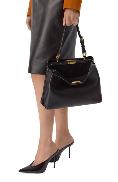 Сумка peekaboo soft medium FENDI черного цвета по цене 739000 руб., арт. 8BN353/A0VH, фото 2 Сумка peekaboo soft medium FENDI, арт. 8BN353/A0VH, фото 2