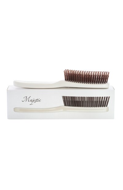 Женская расческа scalp brush 568 зубцов, оттенок белый жемчуг MAJESTIC, арт. 4564631504956