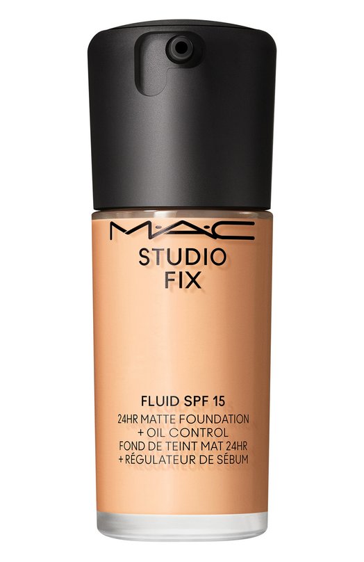 фото Тональная основа studio fix ​fluid spf 15 24hr matte foundation + oil control, nc18 (30ml) mac