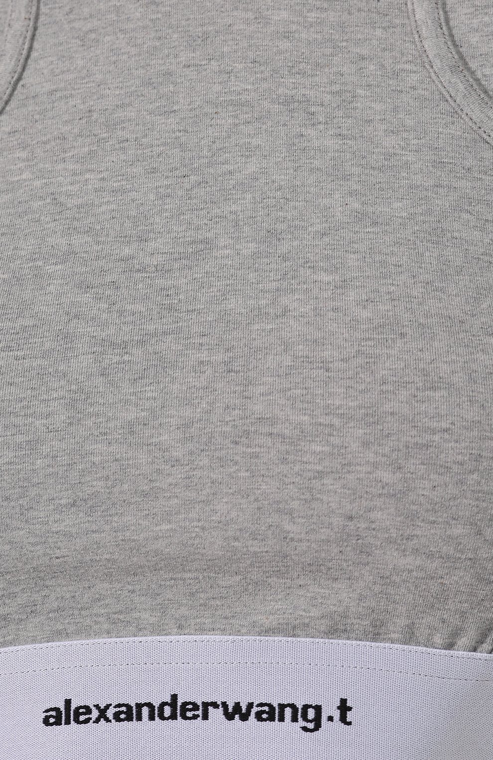Хлопковый топ ALEXANDERWANG.T светло-серого цвета по цене 27100 руб., арт. 4CC2198001, фото 5 Хлопковый топ ALEXANDERWANG.T, арт. 4CC2198001, фото 5